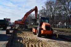 На Київському шосе укладають георештіку